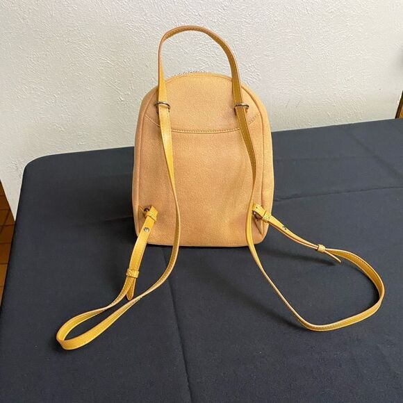 STELLA MCCARTNEY Mini Shaggy Deer Falabella Backpack Mustard Yellow main image 8